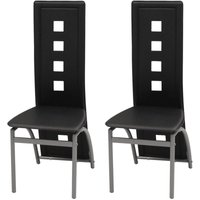 2er Set Esszimmerstühle Wohnzimmerstühle Stühle für Esszimmer Wohnzimmer & Schlafzimmer Schwarz Kunstleder DE88449 2er Set Esszimmerstühle Wohnzimmerstühle Stühle für Esszimmer Wohnzimmer & Schlafzimmer Schwarz Kunstleder DE88449 von MAISON CHIC