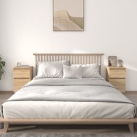 2er Set Nachttische Nachtschränke Sideboards Sonoma-Eiche 40x35x70 cm DE37608 von MAISON CHIC