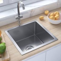 Küchenspüle Handgemachte Einbauspüle Spülen mit 1 Becken Spülbecken Edelstahl DE39236 von MAISON CHIC