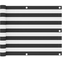 Maison Chic - Balkon-Sichtschutz Sonnenschutz für Garten Balkon Terrasse Anthrazit und Weiß 75x600 cm Oxford-Gewebe DE22440 von MAISON CHIC