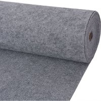 Maison Chic - MesseTeppich,Fußmatte,Wohnzimmer Teppiche Rillen 1,2x10 m Grau VESS835242 BonneVie von MAISON CHIC