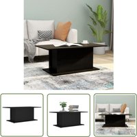 Maison Chic - The Living Store Couchtisch Schwarz 102x55,5x40 cm Holzwerkstoff - Schwarzer Couchtisch - Holzwerkstoff Couchtisch - Wohnzimmertisch von MAISON CHIC