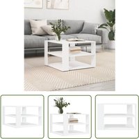 Maison Chic - The Living Store Couchtisch Weiß 59,5x59,5x40 cm Holzwerkstoff - Couchtisch - Wohnzimmerstil - Holzwerkstoff Möbel - Weißer Couchtisch Maison Chic - The Living Store Couchtisch Weiß 59,5x59,5x40 cm Holzwerkstoff - Couchtisch - Wohnzimmerstil - Holzwerkstoff Möbel - Weißer Couchtisch von MAISON CHIC