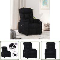 Maison Chic - The Living Store Relaxsessel Elektrisch Schwarz Stoff - Fernsehsessel - Relaxsessel - Elektrischer Stuhl - Bequeme Lounge - Rückenlehne von MAISON CHIC