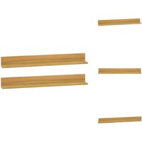 Maison Chic - Wandregale 2 Stk. 90x10x10 cm Massivholz Teak - Wandregal - Regal Aus Massivem Holz - Teakholzmöbel - Wohnraumgestaltung von MAISON CHIC