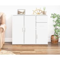 Sideboard Highboard Kommode für Wohnzimmer Küche Weiß 91x29,5x75 cm Holzwerkstoff DE37490 Sideboard Highboard Kommode für Wohnzimmer Küche Weiß 91x29,5x75 cm Holzwerkstoff DE37490 von MAISON CHIC