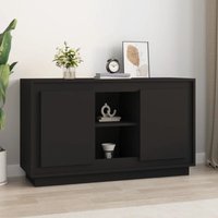 Sideboard Sideboard Kommode Küchenschrank Aufbewahrungsschrank Schwarz 102x35x60 cm Holzwerkstoff NNDG2203 BonneVie von MAISON CHIC