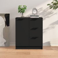 Maison Chic - Sideboard Sideboard Kommode Küchenschrank Aufbewahrungsschrank Schwarz 60x30x70 cm Holzwerkstoff NNDG5993 BonneVie von MAISON CHIC