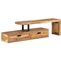 TV-Schrank TV-Lowboard Fernsehschrank Massivholz Akazie BRYJ460495 BonneVie von MAISON CHIC