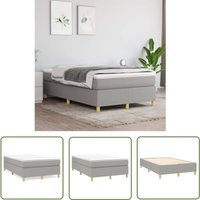 The Living Store Bettgestell ohne Matratze Hellgrau 120x200 cm Stoff - Bettes Gestell - Doppelbett - Schlafzimmer Möbel - Boxspring Rahmen The Living Store Bettgestell ohne Matratze Hellgrau 120x200 cm Stoff - Bettes Gestell - Doppelbett - Schlafzimmer Möbel - Boxspring Rahmen von MAISON CHIC
