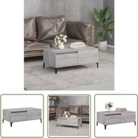 The Living Store Couchtisch Grau Sonoma 90x50x36,5 cm Holzwerkstoff - Couchtisch - Grau - Wohnzimmerschreibtisch - Sideboard - Regal The Living Store Couchtisch Grau Sonoma 90x50x36,5 cm Holzwerkstoff - Couchtisch - Grau - Wohnzimmerschreibtisch - Sideboard - Regal von MAISON CHIC