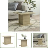 Maison Chic - The Living Store Couchtisch Sonoma-Eiche 55,5x55,5x40 cm Holzwerkstoff - Couchtisch - Wohnzimmertisch - Esszimmertisch - Holzwerkstoff von MAISON CHIC