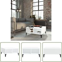 The Living Store Couchtisch Weiß 60x60x30 cm Holzwerkstoff - Couchtisch - Wohnzimmertisch - Weißer Couchtisch - Holzt Tisch - Metall Beine The Living Store Couchtisch Weiß 60x60x30 cm Holzwerkstoff - Couchtisch - Wohnzimmertisch - Weißer Couchtisch - Holzt Tisch - Metall Beine von MAISON CHIC