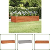 The Living Store Hochbeet Rostig 240x80x45 cm Cortenstahl - Cortenstahl Hochbeet - Gartengeräte - Balkonbepflanzung - Pflanzenbehälter - Rostoptik The Living Store Hochbeet Rostig 240x80x45 cm Cortenstahl - Cortenstahl Hochbeet - Gartengeräte - Balkonbepflanzung - Pflanzenbehälter - Rostoptik von MAISON CHIC
