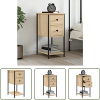 The Living Store Nachttisch Sonoma-Eiche 32x42x70 cm Holzwerkstoff - Nachttisch - Holznachtisch - Esszimmertisch - Couchtisch - Sideboard The Living Store Nachttisch Sonoma-Eiche 32x42x70 cm Holzwerkstoff - Nachttisch - Holznachtisch - Esszimmertisch - Couchtisch - Sideboard von MAISON CHIC