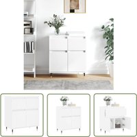 The Living Store Sideboard Weiß 60x35x70 cm Holzwerkstoff - Schreibtisch - Wohnzimmermöbel - Sideboard - Regal - Aufbewahrung The Living Store Sideboard Weiß 60x35x70 cm Holzwerkstoff - Schreibtisch - Wohnzimmermöbel - Sideboard - Regal - Aufbewahrung von MAISON CHIC