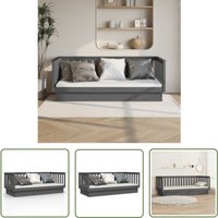 The Living Store Tagesbett Grau 100x200 cm Massivholz Kiefer - Tagesbett - Schlafsofa - Gästebett - Kiefernholz - Massivholzmöbel The Living Store Tagesbett Grau 100x200 cm Massivholz Kiefer - Tagesbett - Schlafsofa - Gästebett - Kiefernholz - Massivholzmöbel von MAISON CHIC