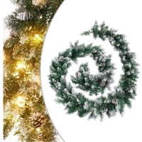 Weihnachtsgirlande mit LED-Lichtern,Weihnachtskranz,Weihnachtsdekoration für Innen und Außen Grün 5,2 m pvc CIW35797BonneVie Weihnachtsgirlande mit LED-Lichtern,Weihnachtskranz,Weihnachtsdekoration für Innen und Außen Grün 5,2 m pvc CIW35797BonneVie von MAISON CHIC