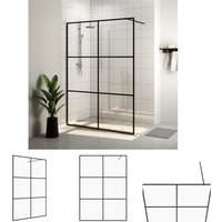 Duschwand für Begehbare Dusche,Duschtrennwand,Duschabtrennung mit Klarem ESG-Glas 140x195 cm CIW70399 Maisonchic von MAISONCHIC