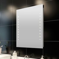 Badspiegel mit LED-Leuchten 60×80 cm von LONGZIMING