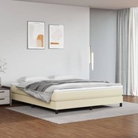 Maison Exclusive Boxspringbettgestell Creme 160x200 cm Kunstleder Maison Exclusive Boxspringbettgestell Creme 160x200 cm Kunstleder von MAISON EXCLUSIVE
