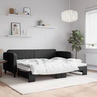 Maison Exclusive Tagesbett Ausziehbar Schwarz 80x200 cm Stoff Maison Exclusive Tagesbett Ausziehbar Schwarz 80x200 cm Stoff von MAISON EXCLUSIVE