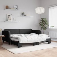 Maison Exclusive Tagesbett Ausziehbar Schwarz 90x200 cm Stoff Maison Exclusive Tagesbett Ausziehbar Schwarz 90x200 cm Stoff von MAISON EXCLUSIVE