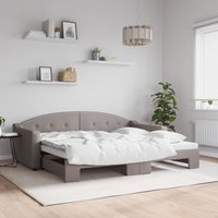 Maison Exclusive Tagesbett Ausziehbar Taupe 90x200 cm Stoff Maison Exclusive Tagesbett Ausziehbar Taupe 90x200 cm Stoff von MAISON EXCLUSIVE
