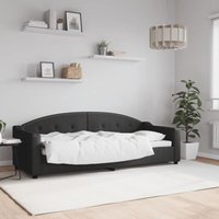 Maison Exclusive Tagesbett Schwarz 80x200 cm Stoff Maison Exclusive Tagesbett Schwarz 80x200 cm Stoff von MAISON EXCLUSIVE