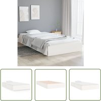 Maison Exclusive - The Living Store Massivholzbett Weiß 90x200 cm - Holzbett - Massivholzbette - Kiefernbett - Singlebett - Jugendzimmer von MAISON EXCLUSIVE