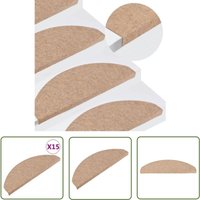 Maison Exclusive - The Living Store Stufenmatten Selbstklebend 15 Stk. 65x22,5x3,5 cm Beige - Stufenmatte - Treppenmatte - Treppenläufer - Rutschfest Maison Exclusive - The Living Store Stufenmatten Selbstklebend 15 Stk. 65x22,5x3,5 cm Beige - Stufenmatte - Treppenmatte - Treppenläufer - Rutschfest von MAISON EXCLUSIVE