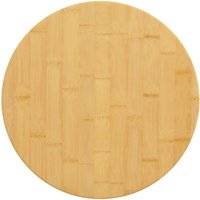 Maison Exclusive Tischplatte Ø50x2,5 cm Bambus von MAISON EXCLUSIVE