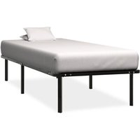 Prolenta Premium Bettgestell Schwarz Metall 100 × 200 cm Prolenta Premium Bettgestell Schwarz Metall 100 × 200 cm von MAISON EXCLUSIVE