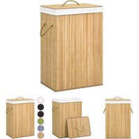 The Living Store Bambus-Wäschekorb mit 2 Fächern 72 l - Wäschekörbe - Braun von MAISON EXCLUSIVE
