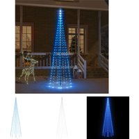 The Living Store LED-Weihnachtsbaum für Fahnenmast Blau 310 LEDs 300 cm - Weihnachtsbeleuchtung von MAISON EXCLUSIVE