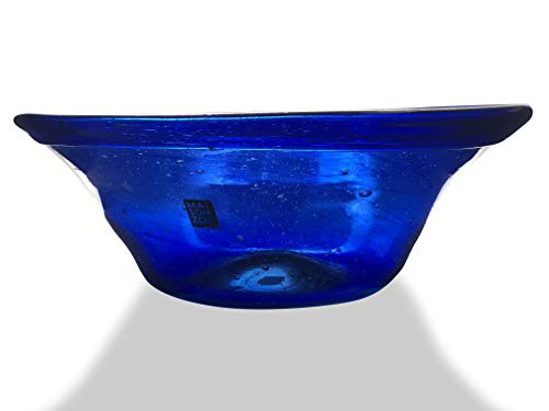 Maison Zoe Glasschale aus Recycling-Glas Camino - Dunkelblau - blau - Durchmesser ≈ 25cm Höhe ≈ 9cm - 100% Handmade - Salatschale - Servierschüssel - Dekoschale Maison Zoe Glasschale aus Recycling-Glas Camino - Dunkelblau - blau - Durchmesser ≈ 25cm Höhe ≈ 9cm - 100% Handmade - Salatschale - Servierschüssel - Dekoschale von Maison Zoe