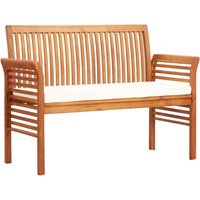 2-Sitzer Gartenbank Doppelsitzbank/Ruhebank Gartenstuhl mit Kissen 120 cm Massivholz Akazie XZZZ613134 Maisonchic von MAISONCHIC