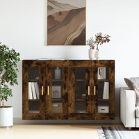 Maisonchic - 2 Stk.Kleiderschränke,Wandschränke Badschränke Küchenschränke Räuchereiche Holzwerkstoff FSW26498 - Braun von MAISONCHIC