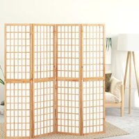 Maisonchic - 4-tlg. Paravent Raumteiler Sichtschutz für Balkon, Garten Japanischer Stil Faltbar 160x170 cm DE74791 von MAISONCHIC