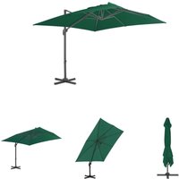 Ampelschirm,Sonnenschirm,Gartenschirm,Marktshirme mit Aluminium-Mast Grün 300x300 cm VMEC794653 Maisonchic von MAISONCHIC