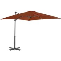 Ampelschirm,Sonnenschirm,Gartenschirm,Marktshirme mit Aluminium-Mast Terrakotta-Rot 250x250 cm VMEC175590 Maisonchic von MAISONCHIC