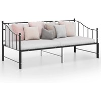 Ausziehsofa Bettgestell - Jugendbett - Wohnzimmer Couch Schwarz Metall 90x200 cm XTJTE572751 Maisonchic von MAISONCHIC