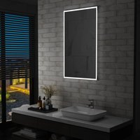 Badezimmer-Wandspiegel mit led Badspiegel Spiegel mit Licht 60 x 100 cm BNTED627672 Maisonchic von MAISONCHIC