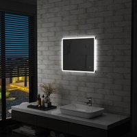 Maisonchic - Badezimmer-Wandspiegel mit led und Touch-Sensor Badspiegel Spiegel mit Licht 60 x 50 cm BNTED938739 von MAISONCHIC