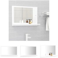 Maisonchic - Badspiegel,Wandspiegel,Badzimmer Spiegel Weiß 60x10,5x37 cm Holzwerkstoff AGHDE424656 von MAISONCHIC