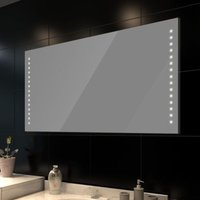 Badspiegel,Wandspiegel,Badzimmer Spiegel mit LED-Leuchten 100×60 cm AGHDE513287 Maisonchic von MAISONCHIC