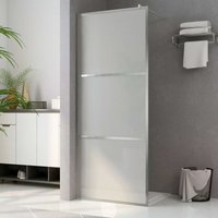 Maisonchic - Begehbare Duschwand,Duschtrennwand,Duschabtrennung mit voll mattiertem ESG-Glas 90x195 cm CIW45681 von MAISONCHIC