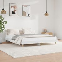 Bettgestell, Doppelbett, Schlafzimmerbett Weiß 140x200 cm Holzwerkstoff LLLA255972 Maisonchic von MAISONCHIC