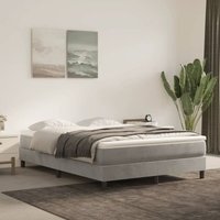 Boxspringbett Doppelbett Bett für Schlafzimmer Hellgrau 140x200 cm Samt DE96333 von MAISONCHIC