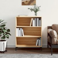 Bücherregal,Standregal,Bücherschrank,Küchenregal Sonoma-Eiche 69,5x32,5x90 cm Holzwerkstoff GEWBV2727783 Maisonchic von MAISONCHIC